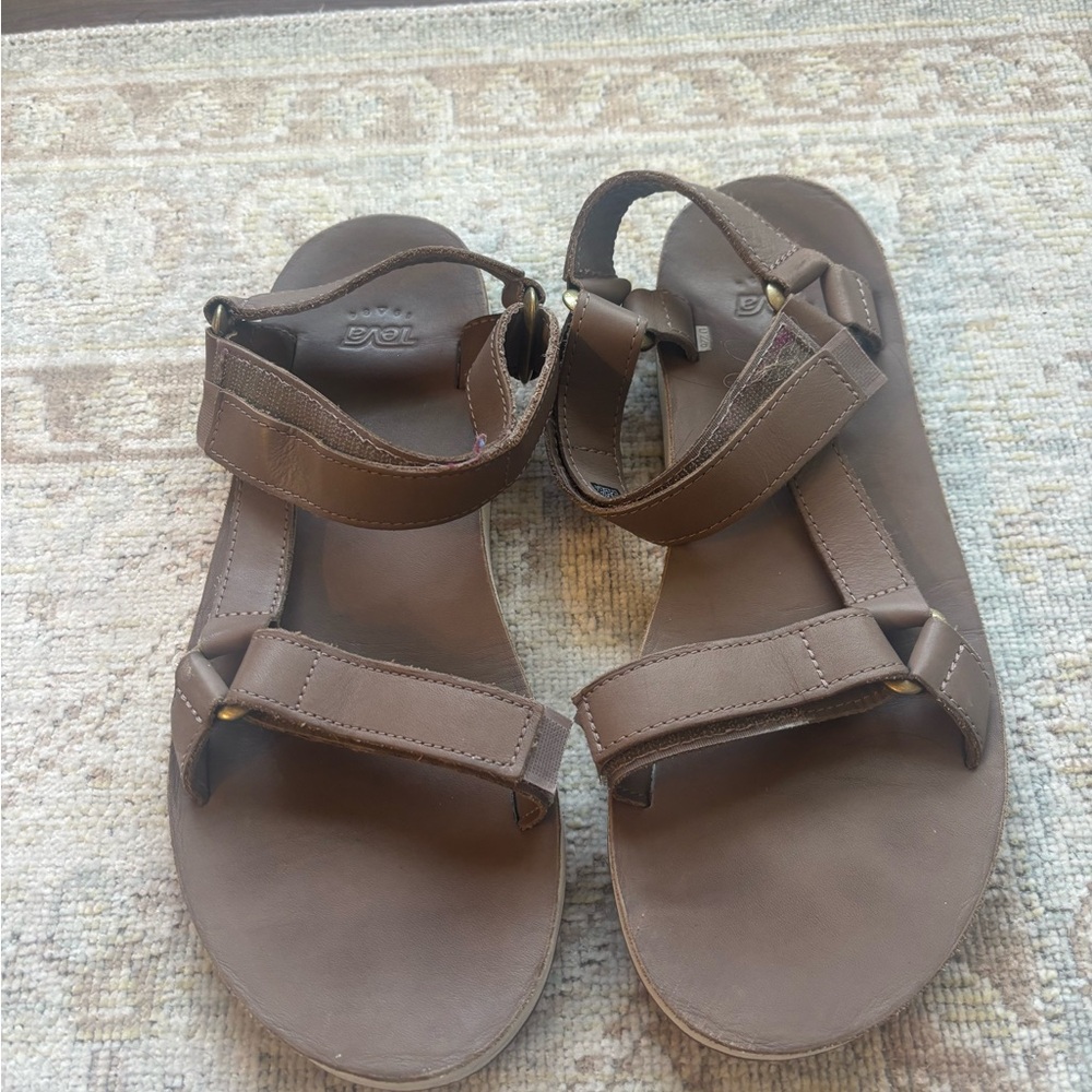 Teva Dark Brown Leather Sandals
